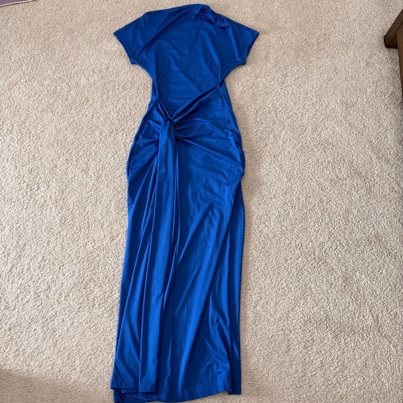 Cobalt Blue Bodycon Maxi Dress - Picture 4 of 4